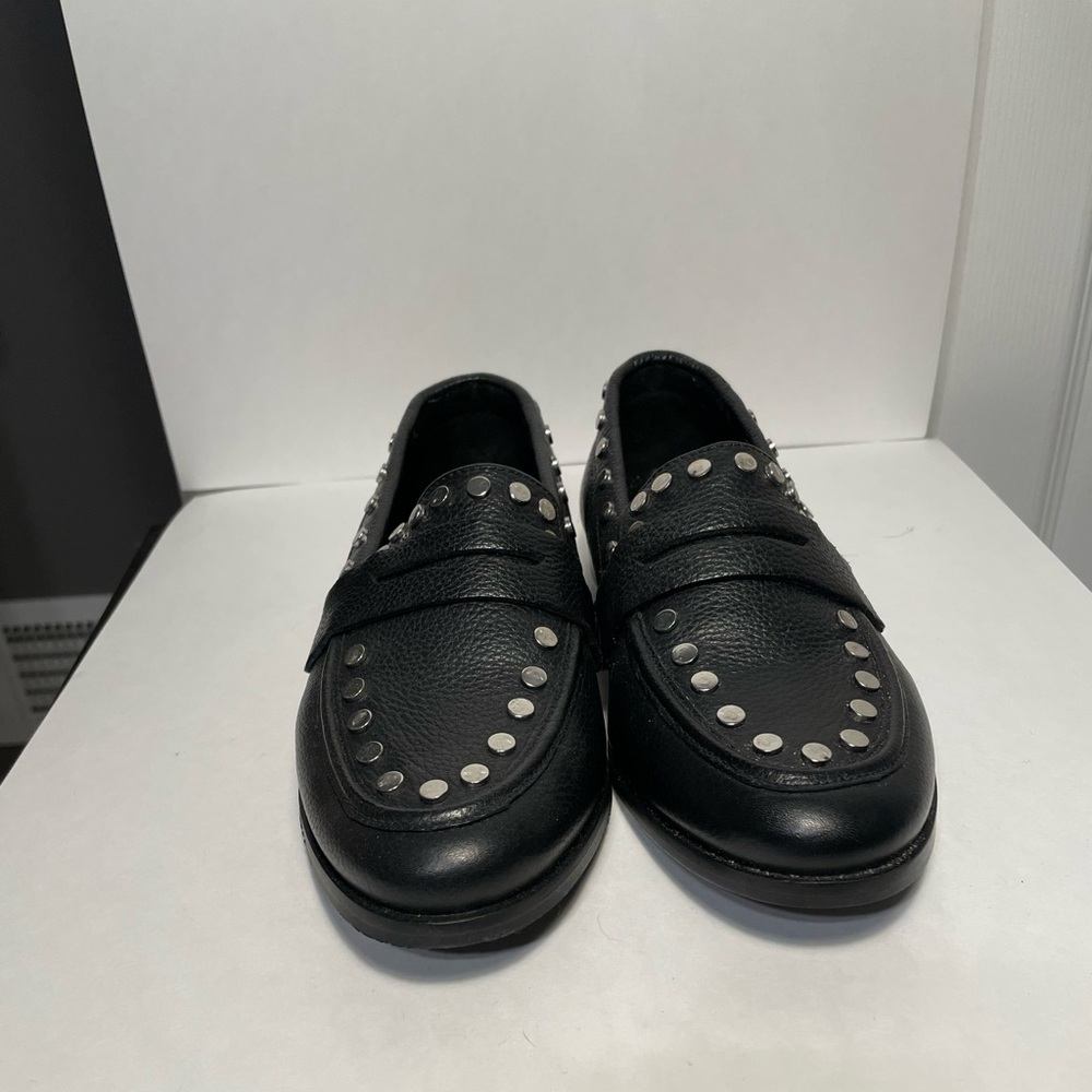 Brand new Steve Madden Loafers in black with metal studs